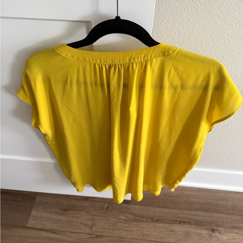 LOFT Bright Yellow Blouse - Picture 2 of 3